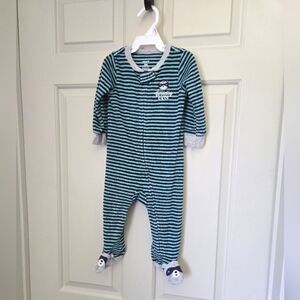 2/$15 Carters Terry Cloth Sleeper Size 9 M